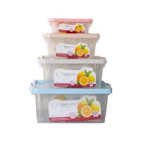 Square transparent plastic storage box