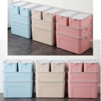 High standard quality big PP plastic storage box with lid